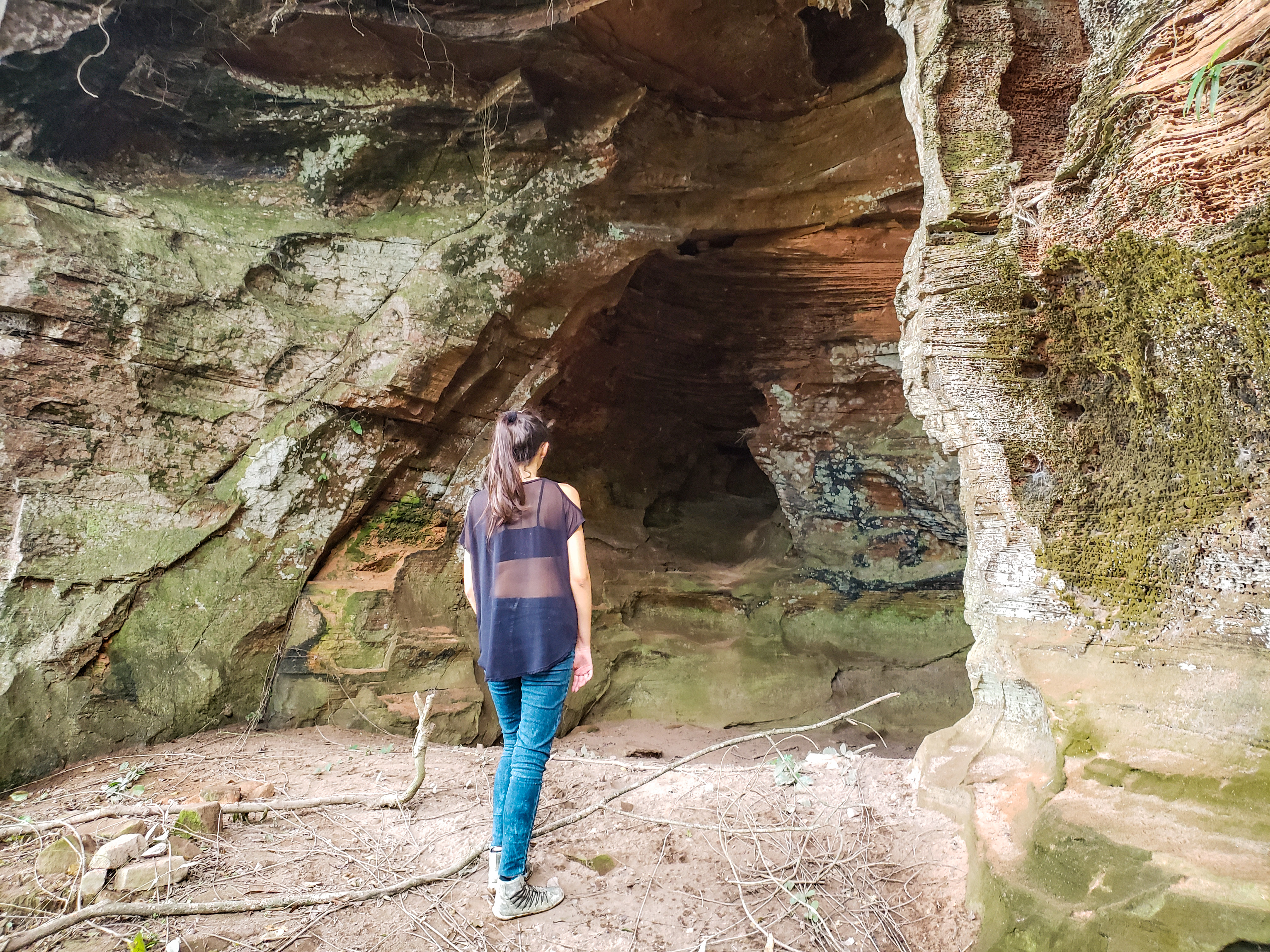 Caverna Indígena em Bom Princípio Rio Grande do Sul RS Gruta Indígena