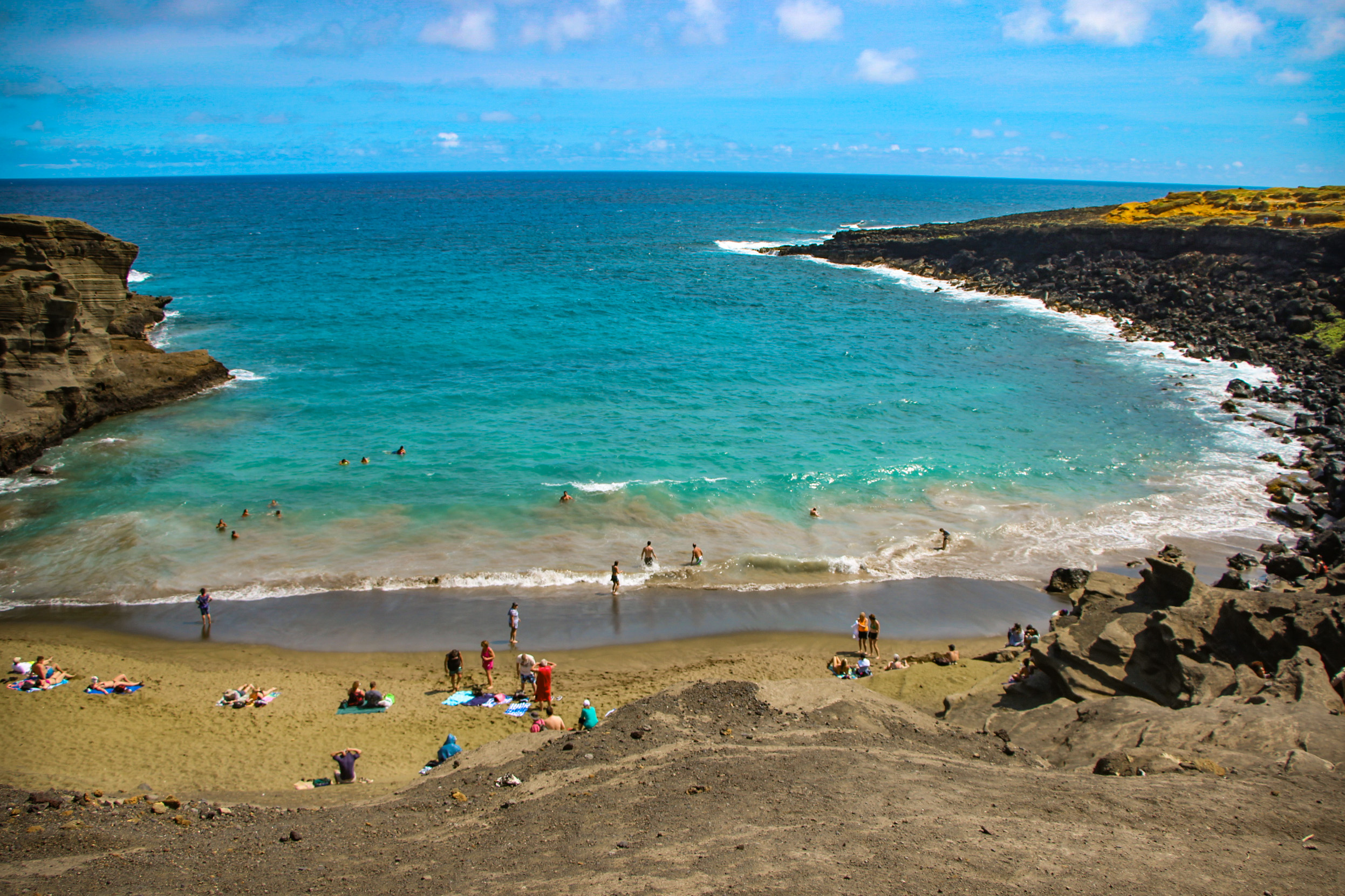 Papakolea Green Sand Beach Big Island Havaí